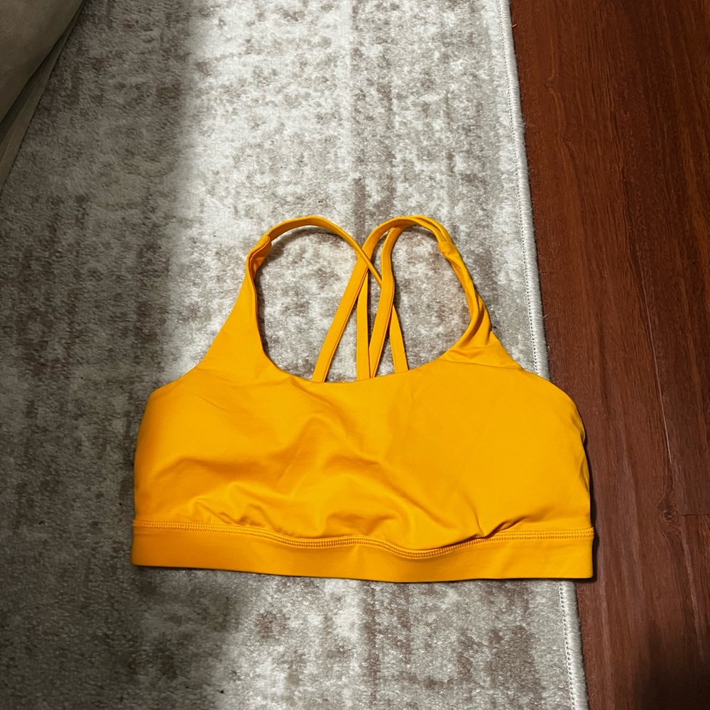 Yellow Lululemon Energy Bra